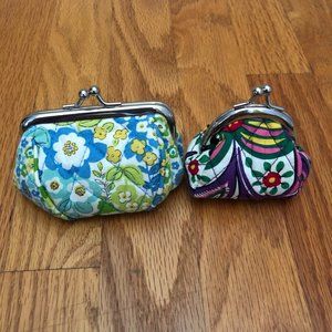 NWOT! 2 for 1 Vera Bradley vintage coin purses